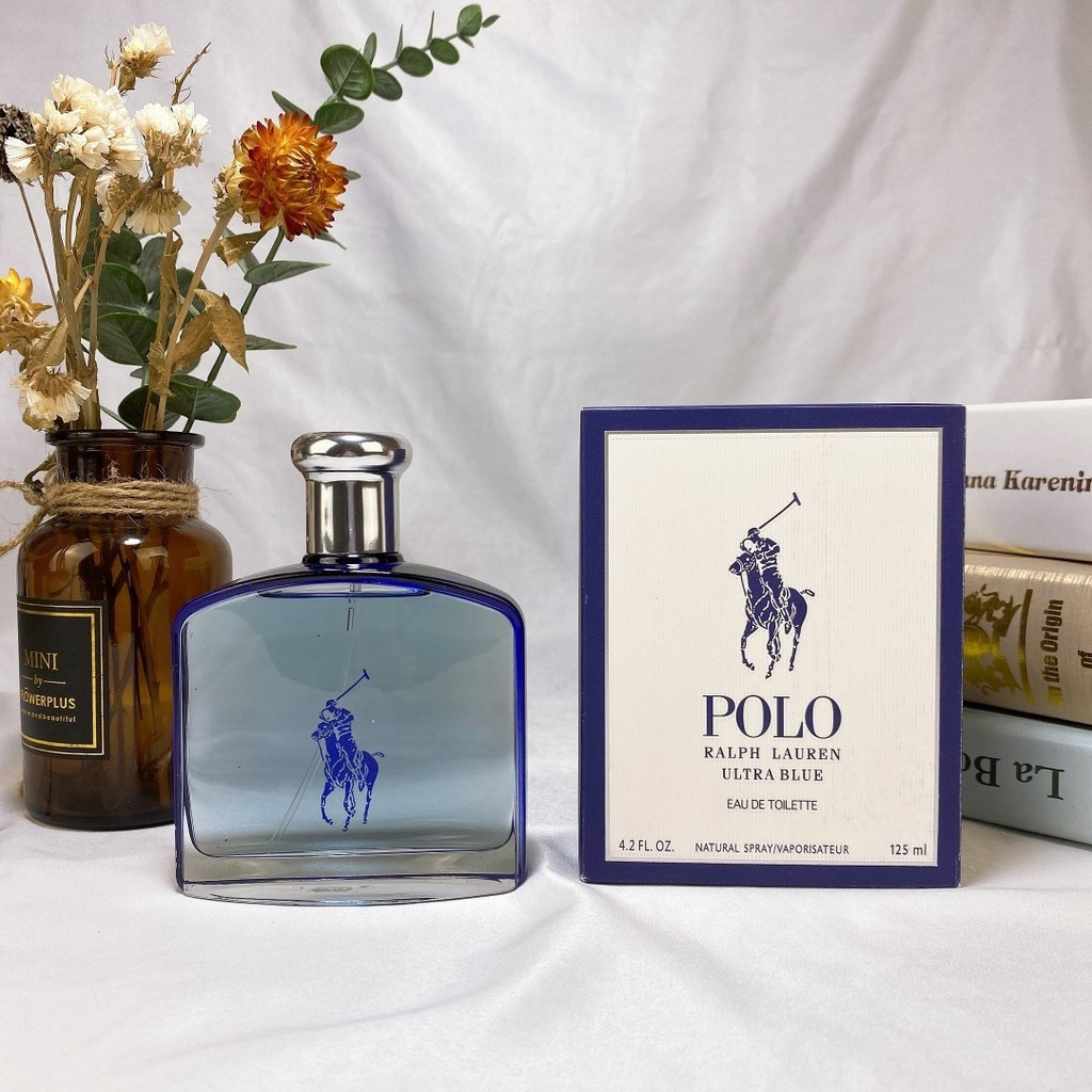 แฟชั่น 60 รุ่นเคาน์เตอร์ Ralph Lauren Polo Blue Polo Mens Perfume 125ml Polo Blue EDT, 2003 น้ําหอม 