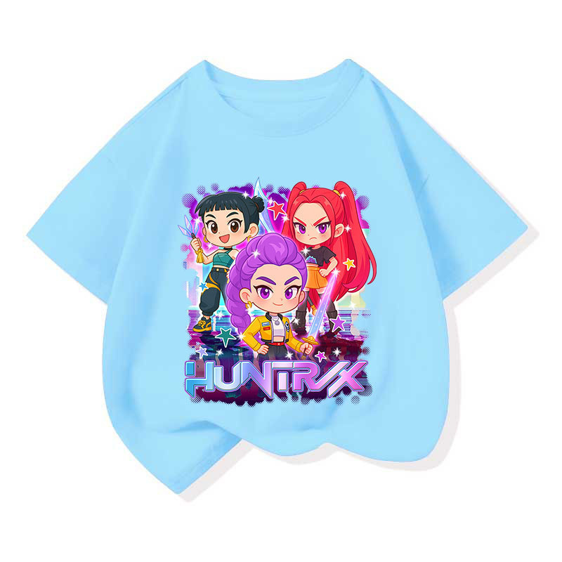 เสื้อยืดแขนสั้นคอกลม วิทเชอร์ฮันเตอร์ส KPOP ทำจากผ้าฝ้ายแท้ - รูปที่ 5