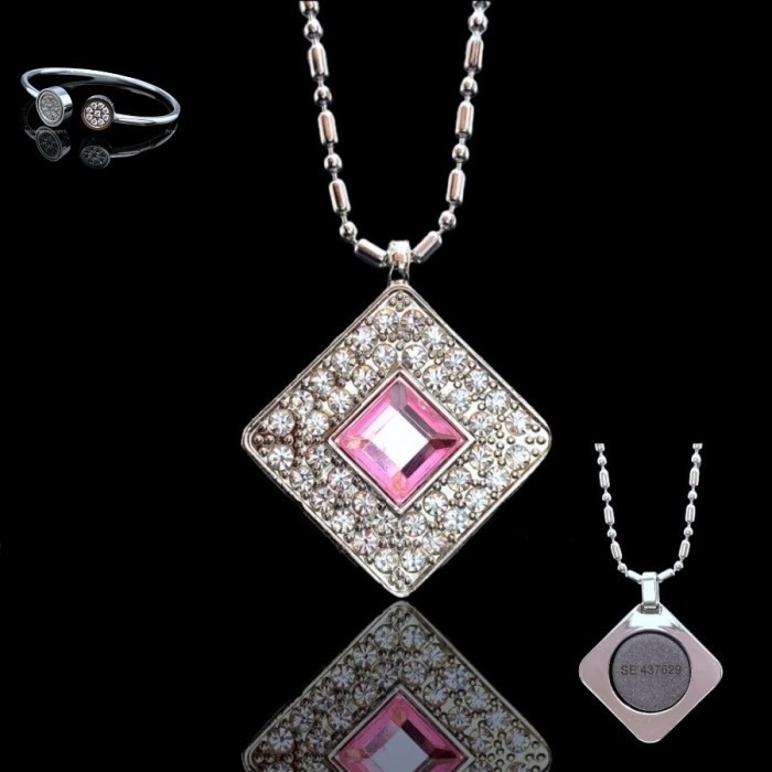 1 ชุด TITANIUM QUANTUM BIO MAGNET HEALTH NECKLACE AND BRACELET ใหม่ล่าสุด M-67 ชําระเงินปลายทาง