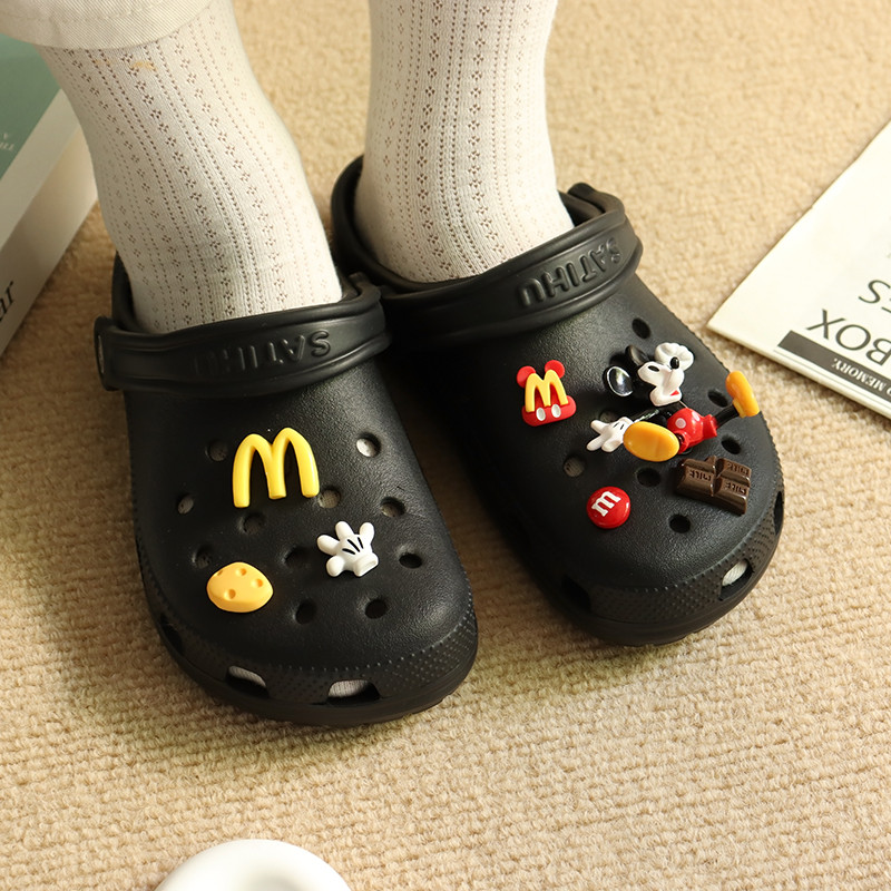 จิ๊บบิท crocs จิบบิท อุปกรณ์ประดับหัวรองเท้าCrocs ลายดอกไม้น่ารักสำหรับรองเท้าCrocs mujer