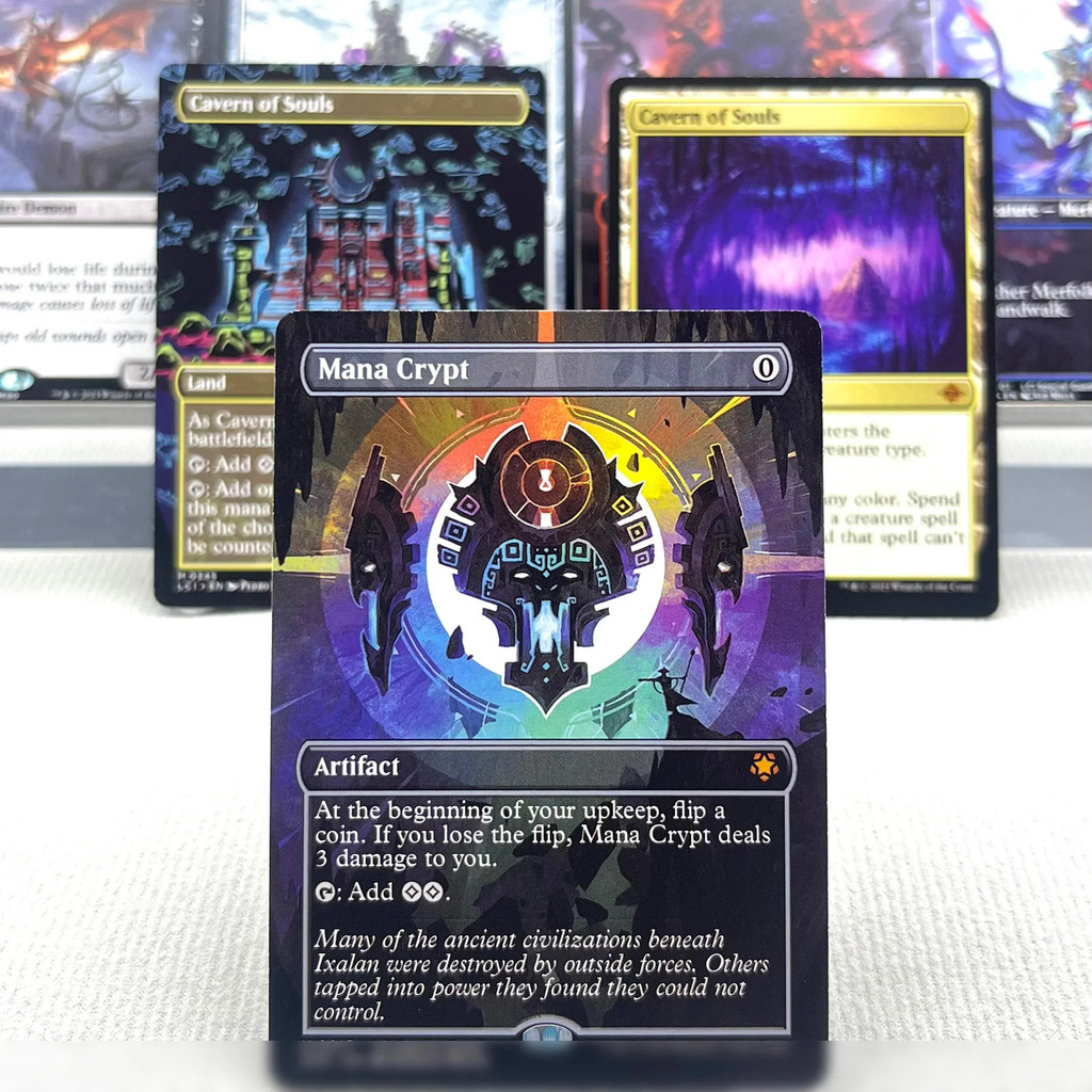 Wot Spg Lcc Woe Lci Holo4-01 Tcg การ์ดสําหรับ Home Play Magical Proxy Mana Crypt Rhystic Study The S