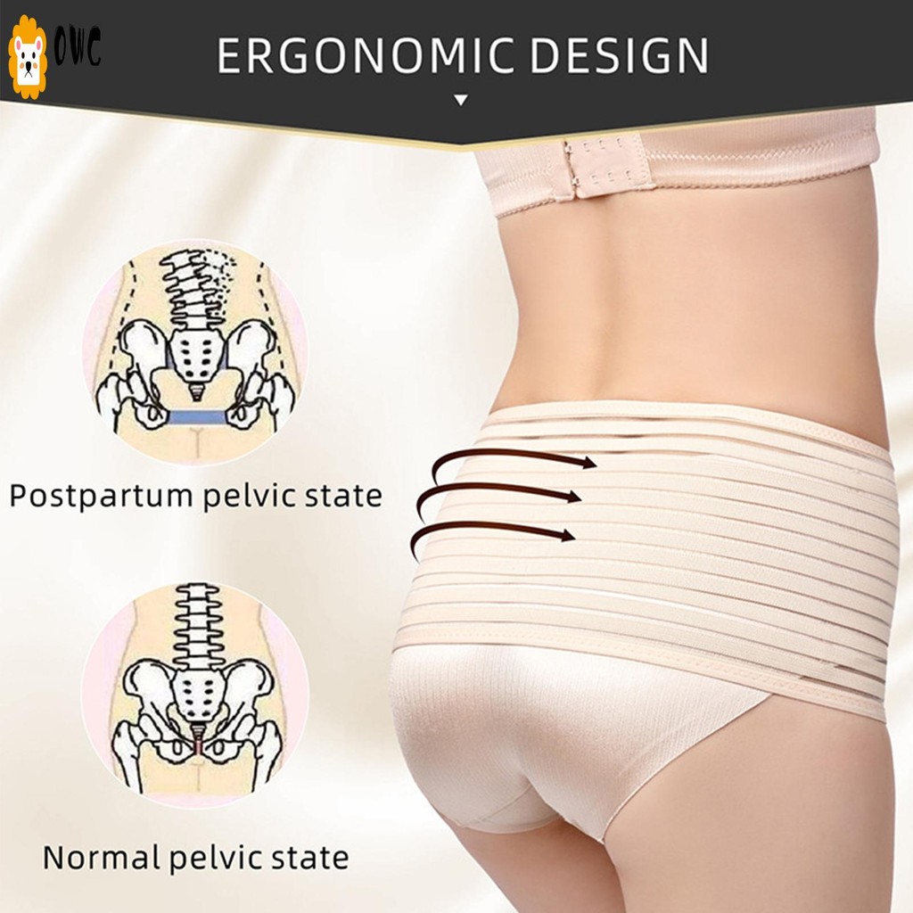 เข็มขัดสะโพก Sacroiliac เข็มขัดพยุงกระดูกเชิงกรานแบบปรับได้ Pelvis Lumbar สําหรับ Sctica Joint Pelvi