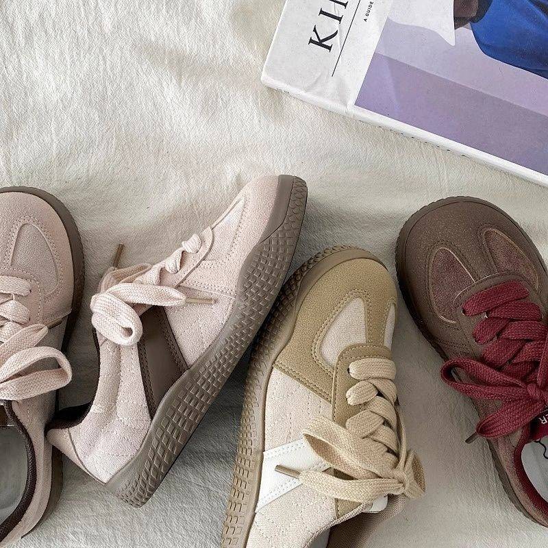 Niche Pink German Training Board Shoes New Ugly and Cute Big Head Board Shoes Sports Casual Shoes z9