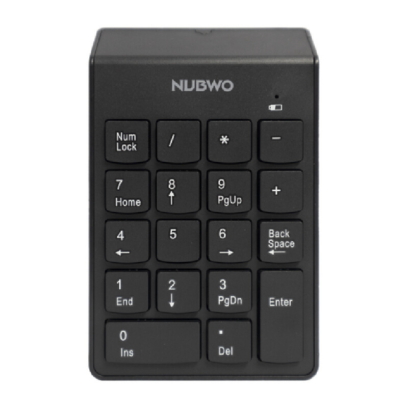 คีย์บอร์ดตัวเลข นับโว NKB105 สีดำ