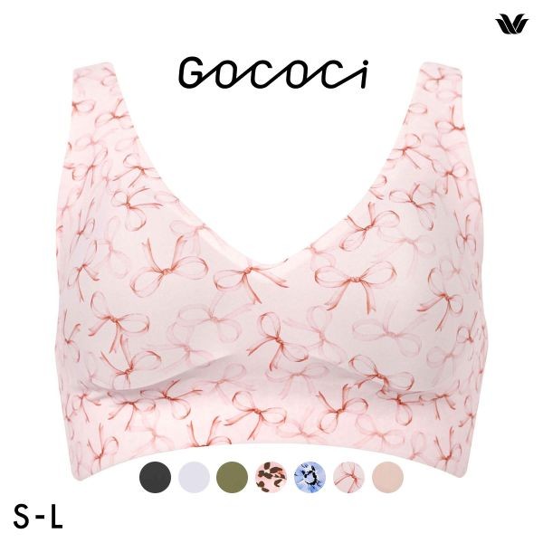 Wacoal GOCOCi CGG536 wireless seamless half top bra (Sizes S-L)(40CGG536SL)(Direct from Japan)1