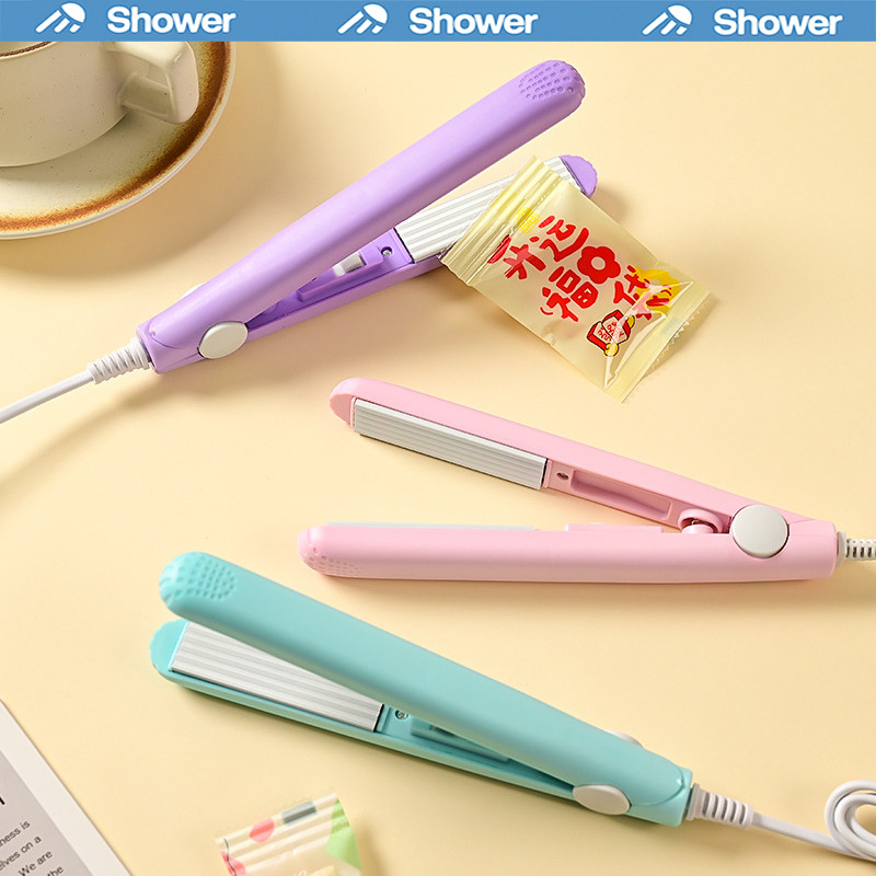 เครื่องซีลปากถุงพลาสติก หนีบหยัก หนีบหยักมินิ หนีบถุง เครื่องปิดปากถุงขนมถุงพลาสติก เครื่องซีลไฟฟ้า