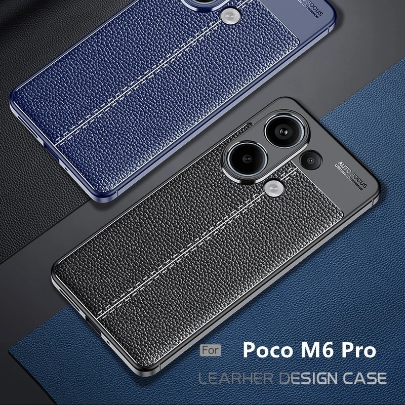 XIAOMI POCO M6 PRO 4G / POCO F6 F6 PRO CASE AUTOFOCUS CARBON LEATHER CASE