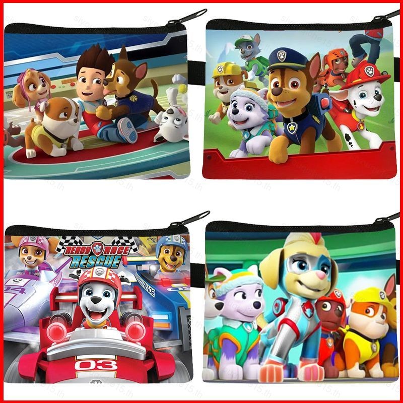 SY5 PAW Patrol Chase Rubble Rocky การ์ตูนเด็กกระเป๋าสตางค์ซิปใส่เหรียญน่ารัก