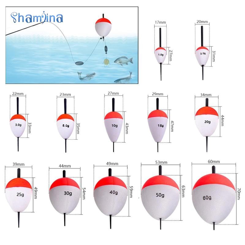 [Shamjina] ลอยตกปลา EVA Long Cast 5 อัน เพื่อการตกปลาทุกประเภท