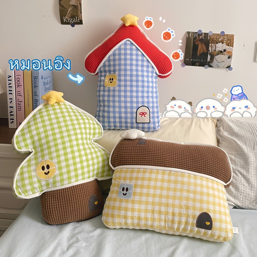 หมอนบ้านน้อยเทพนิยายแสนน่ารัก | หมอนโซฟาห้องนั่งเล่น | เบาะรองข้างเตียง พนักพิง และที่วางเอว | ตกแต่งห้องเด็ก
