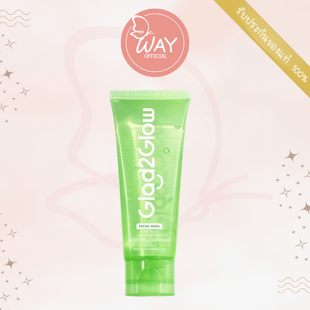 [Way] แกลดทูโกลว์ เซนเทลลา ซาลิไซลิก แอซิด แอคเน่ เจล คลีนเซอร์ Glad2Glow Centella Salicylic Acid Acne Gel Cleanser 70ml