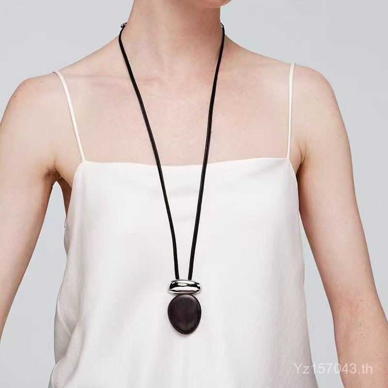 เครื่องประดับสำหรับผู้หญิง สร้อยคอลมเงินและต่างหูEbony แบบหรูหราปี 2025