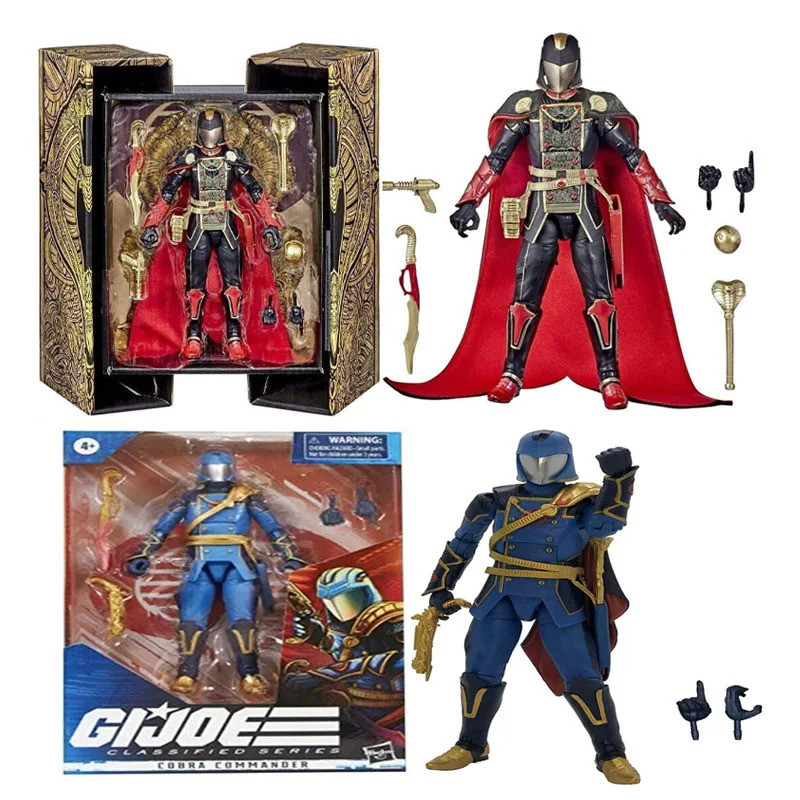 GIJoe Snake Cobra Commander GI Joe Classified Series Snake Eyes Deluxe 6 "ข้อต่อเคลื่อนย้ายได้ Actio