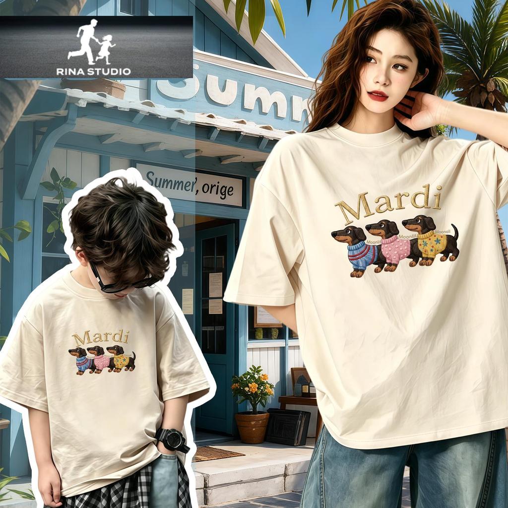 🔥พร้อมส่ง&COD🔥RINA STUDIO🔥 เสื้อยืดครอบครัว 2026 ลายหมี ชุดครอบครัว ดีไซน์ขนสัตว์ สวมใส่ได้ทั้งผู้ใหญ่และเด็กY529#15
