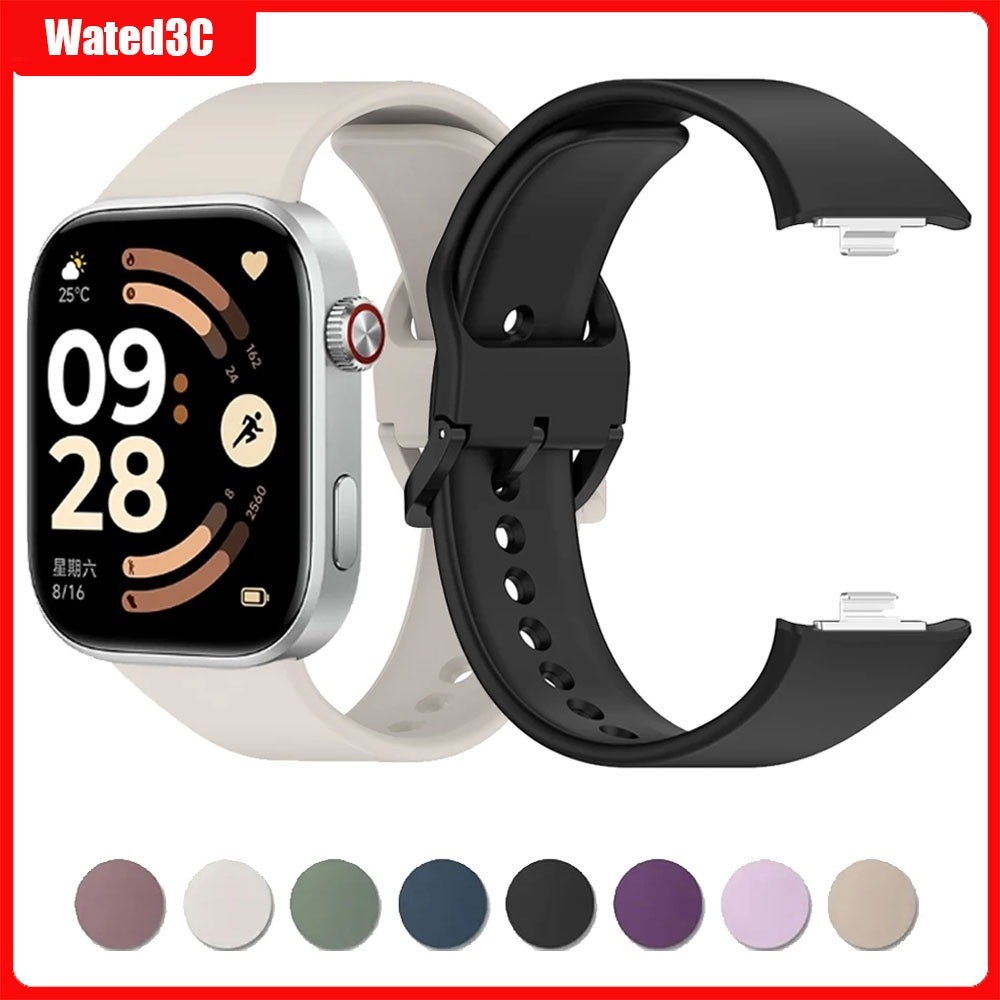 สายซิลิโคนเดิมสําหรับ Redmi watch 6 5 4 สร้อยข้อมือสําหรับ Xiaomi Mi Band 8 9 10 Pro Mi Band 10 Pro Watchband อุปกรณ์เสริม