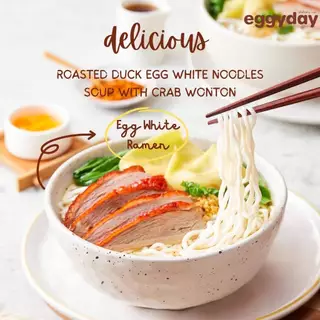 eggyday เส้นราเมนไข่ขาว โปรตีนไข่ขาว แคลอรี่ต่ำ ไร้แป้ง ไม่มีน้ำตาล ไม่คาว ขนาด 100g. สำหรับสายเฮลท์ตี้ ดูแลหุ่น ทานคลีน