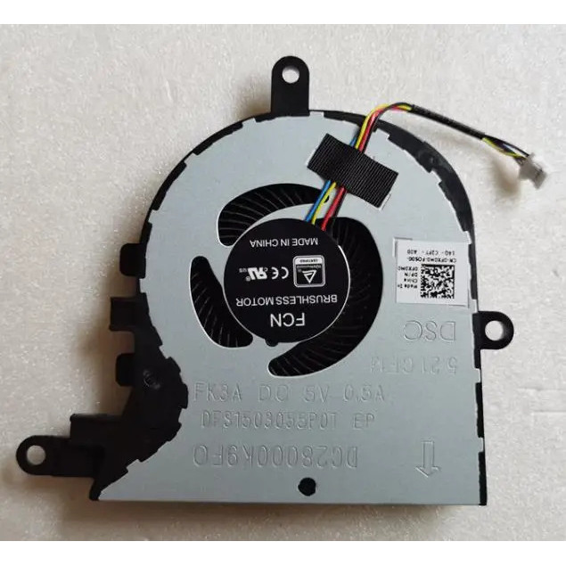 HUI พัดลมระบายความร้อน CPU ใหม่สําหรับ Dell Inspiron 17-3780 3793 5770 Vostro 3580 3590 3591 3593 Se