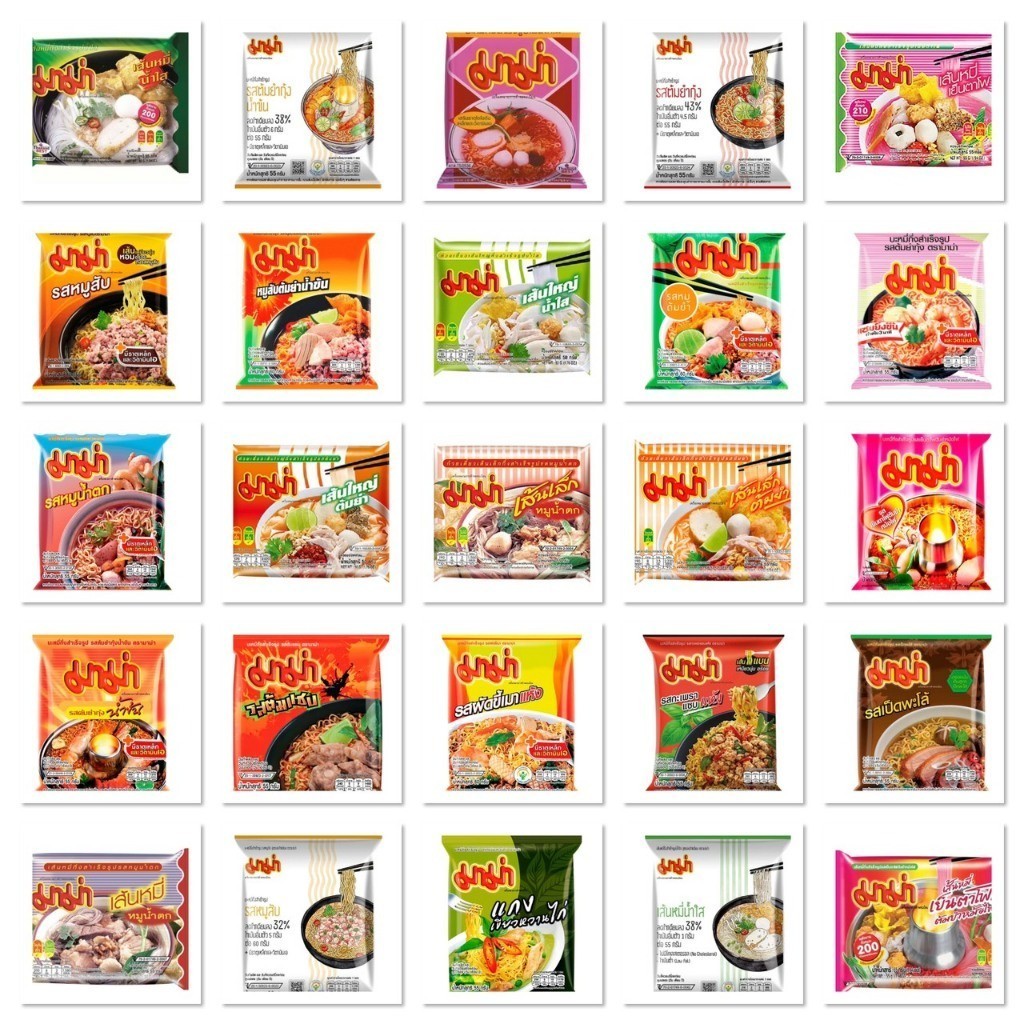 365.[1ลัง30ซอง] Mama มาม่า บะหมี่กึ่งสำเร็จรูป มีหลายรสชาติให้เลือก