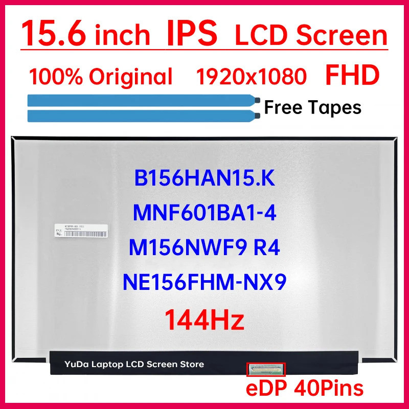 15.6 นิ้ว 144Hz แล็ปท็อปหน้าจอ LCD NE156FHM-NX9 สําหรับ Lenovo LOQ 15AHP9 15ARP9 15IAX9 15IAX9E 15IA