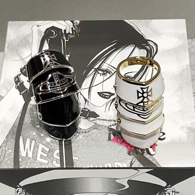 ~~[ ชุด] NANA Epoxy Saturn Ring Sweet Cool Punk Armor Ring