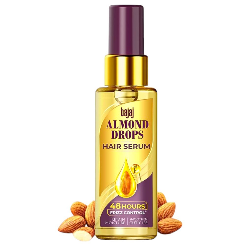 Bajaj Almond Drops Hair Serum เซรั่มบำรุงเส้นผมที่มีส่วนผสมหลักของน้ำมันอัลมอนด์และวิตามินอี