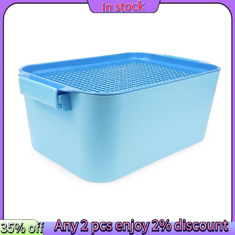 In stock-Building Block Storage Box กล่องของเล่นเด็ก Building Block Box-Blue