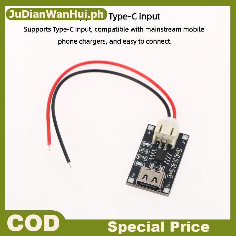 JuDianWanHui 3.7V TP4056 โมดูลชาร์จแบตเตอรี่ 1A พร้อม PH2 สําหรับการป้องกันกระแสเกินที่ปลอดภัยใช้ PH