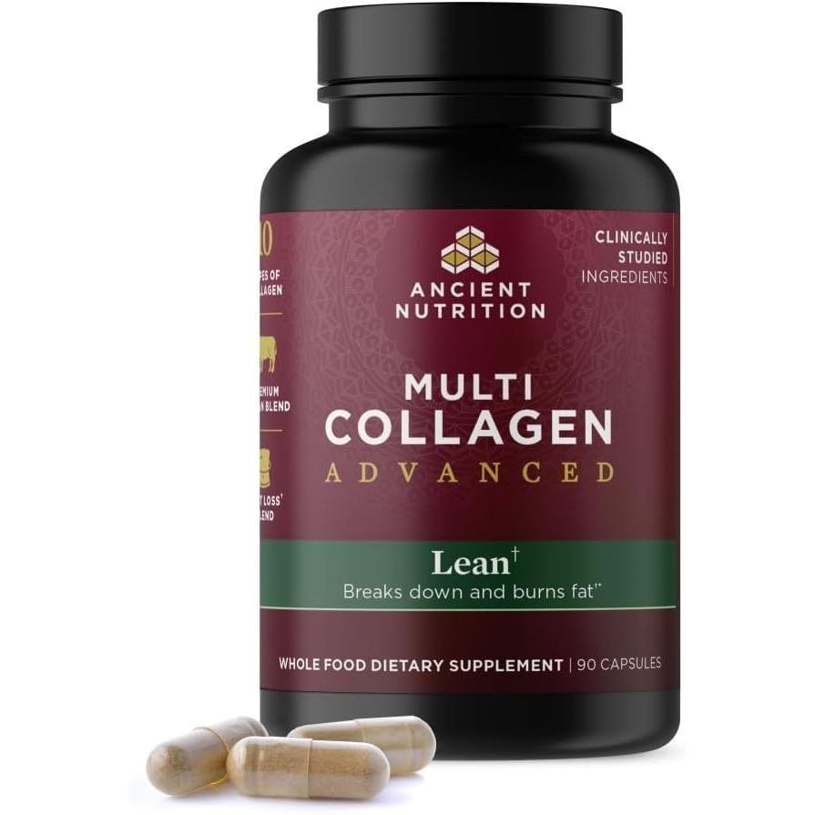 AncientNutrition Multi-Effect Collagen สูตรพรีเมี่ยม มีโปรไบโอติก คอลลาเจนเปปไทด์ ไฮโดรไลซ์ รองรับกา
