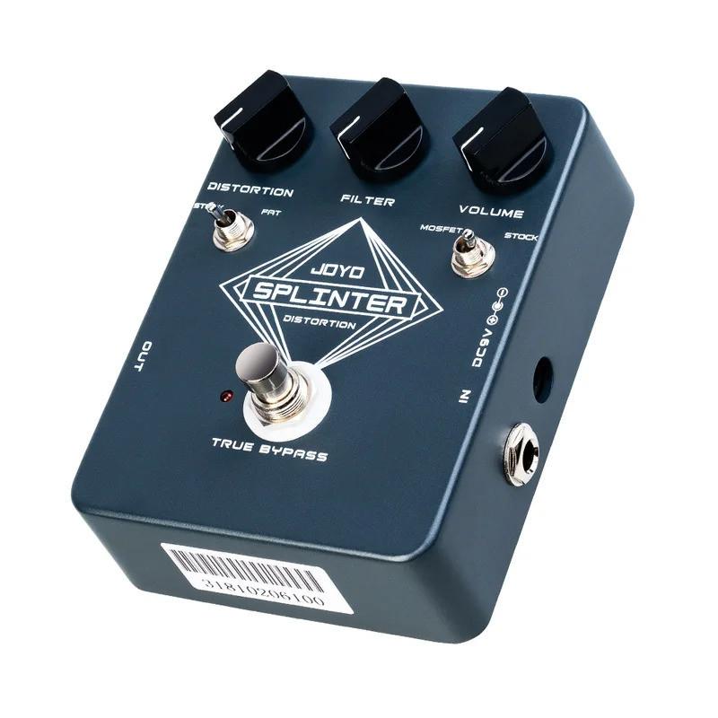 JOYO JF-21 SPLINTER กีตาร์บิดเบี้ยวเหยียบ Warm และ Dynamic Fuzz Distortion Effects เหยียบที่แตกต่างก
