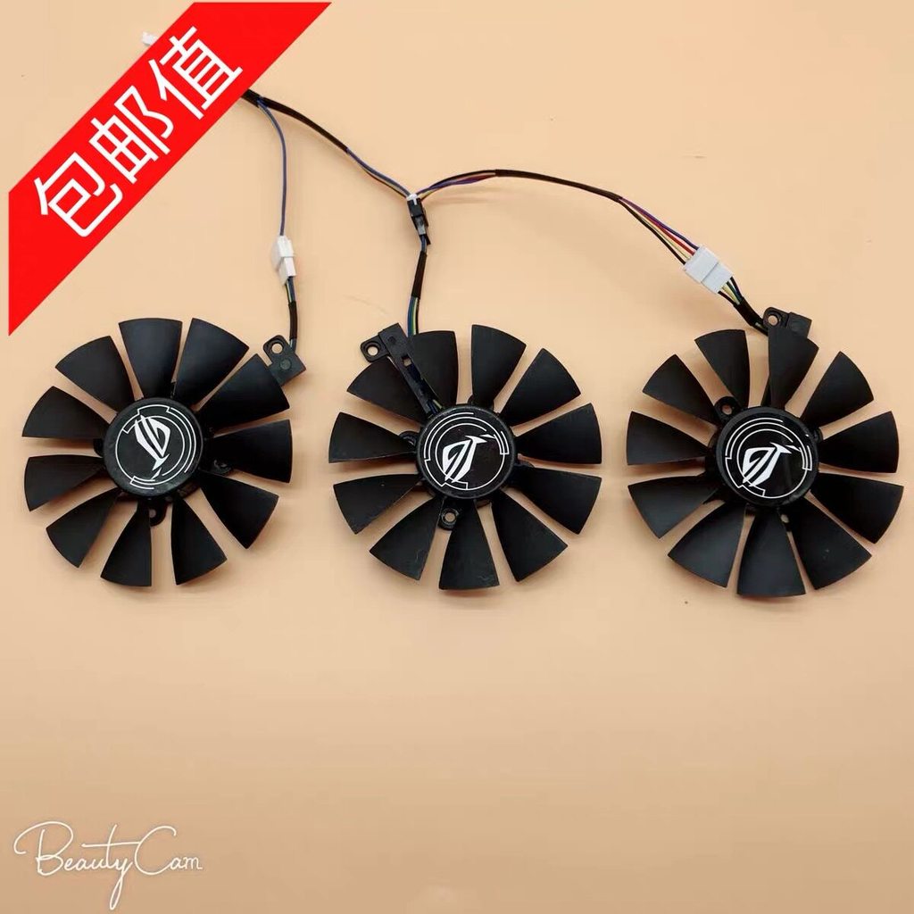 Asus Raptor ROG STRIX GTX1060 1070 1080TI พัดลมการ์ดกราฟิก Tri-Fan กราฟิกการ์ดโดยเฉพาะ