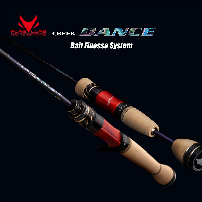 PURELURE Trout Rod BFS ตกปลา Casting UL Spinning Light Travel Rod Stream Ejection Rod Fuji Alconite 