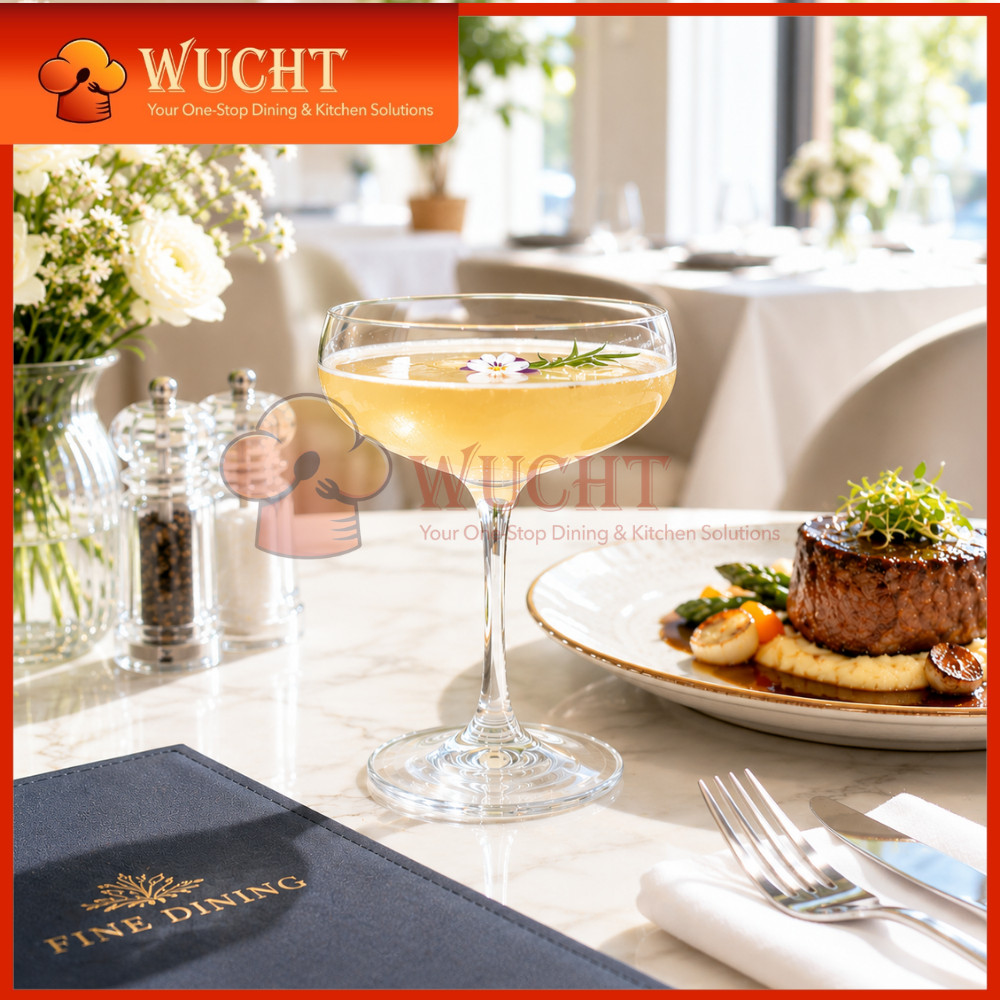 [WUCHT] OCEAN SAUCER CHAMPAGNE 5OZ Ocean Glass Dish CHAMPAGNE 5oz GELAS KACA OCEAN 5OZ OC 1501S05 OC