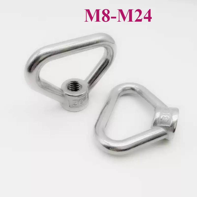 304 น็อตแหวนสแตนเลส น็อตแหวนสามเหลี่ยม น็อตสี่เหลี่ยมคางหมู M8-M24 LBLLS
