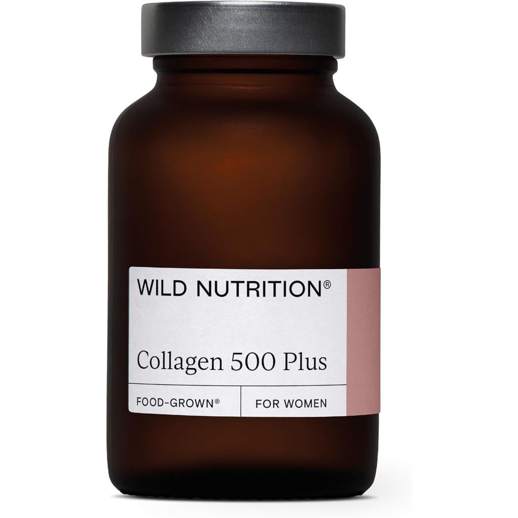 WILD NUTRITION Food-Grown Collagen 500 Plus | เปปไทด์น้ําหนัก Dalton 500 ชิ้นสําหรับการดูดซึม Optima