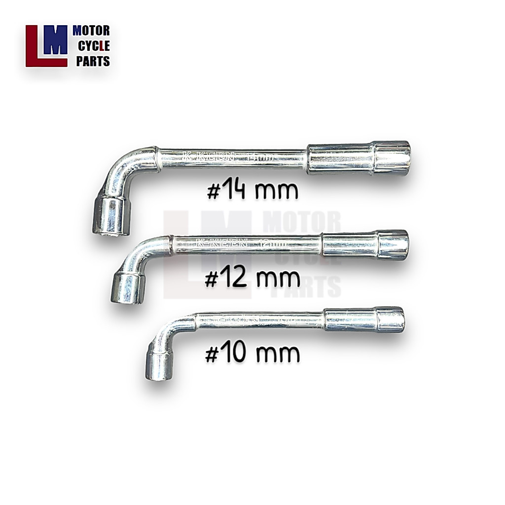ประแจ ประแจบล็อกตัวแอล กุญแจแหวนแบบลูกบล็อก เบอร์ 10/6, 12/8, 14/10 mm จากแบรนด์ชั้นนำ