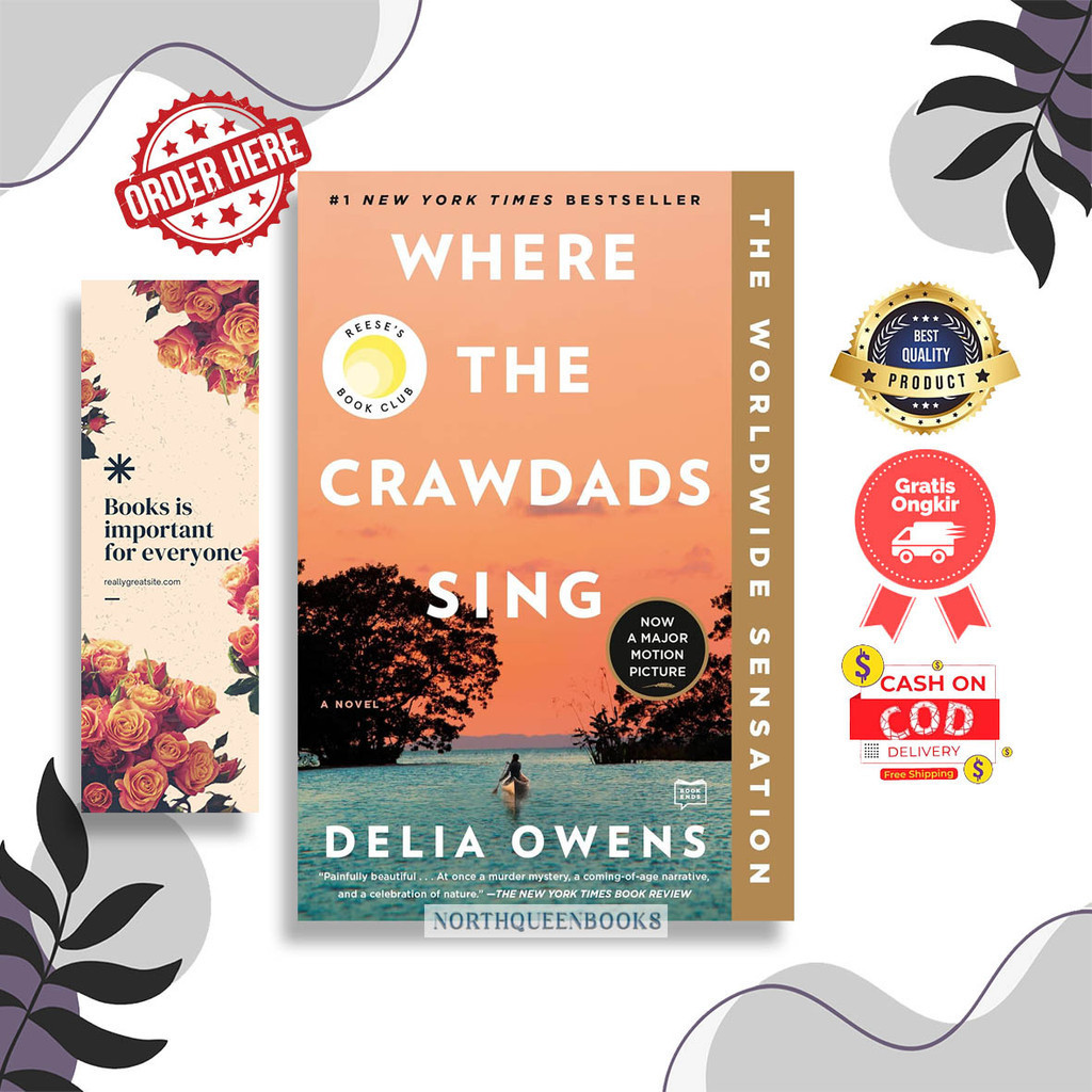 Where the Crwdas Sing: Reeses Book Club By Delia Owens (ภาษาอังกฤษ)