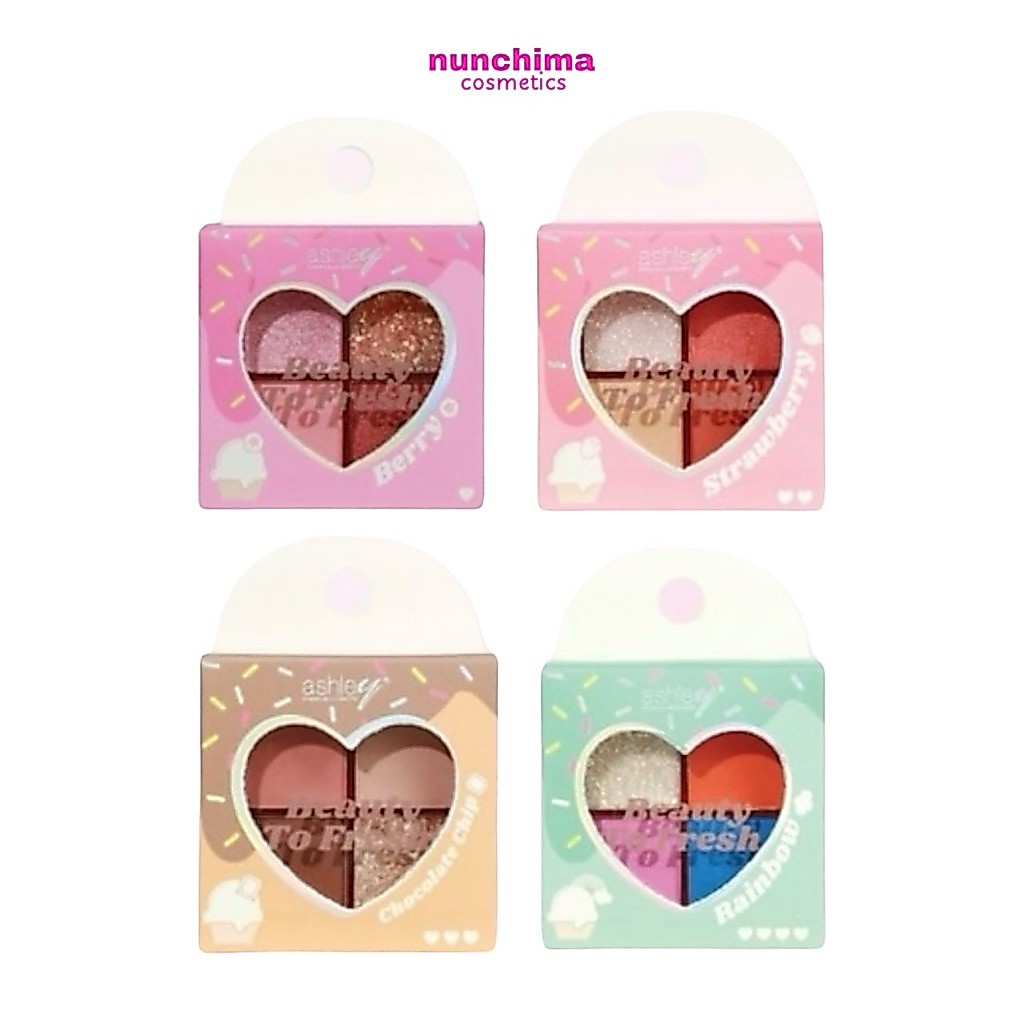 A-418 ASHLEY BEAUTY TO FRESH 2 IN 1 EYESHADOW + BLUSHER แอชลี่ย์ บิวตี้ ทู เฟรช ทูอินวัน อายแชโดว์ แอนด์ บลัชเชอร์