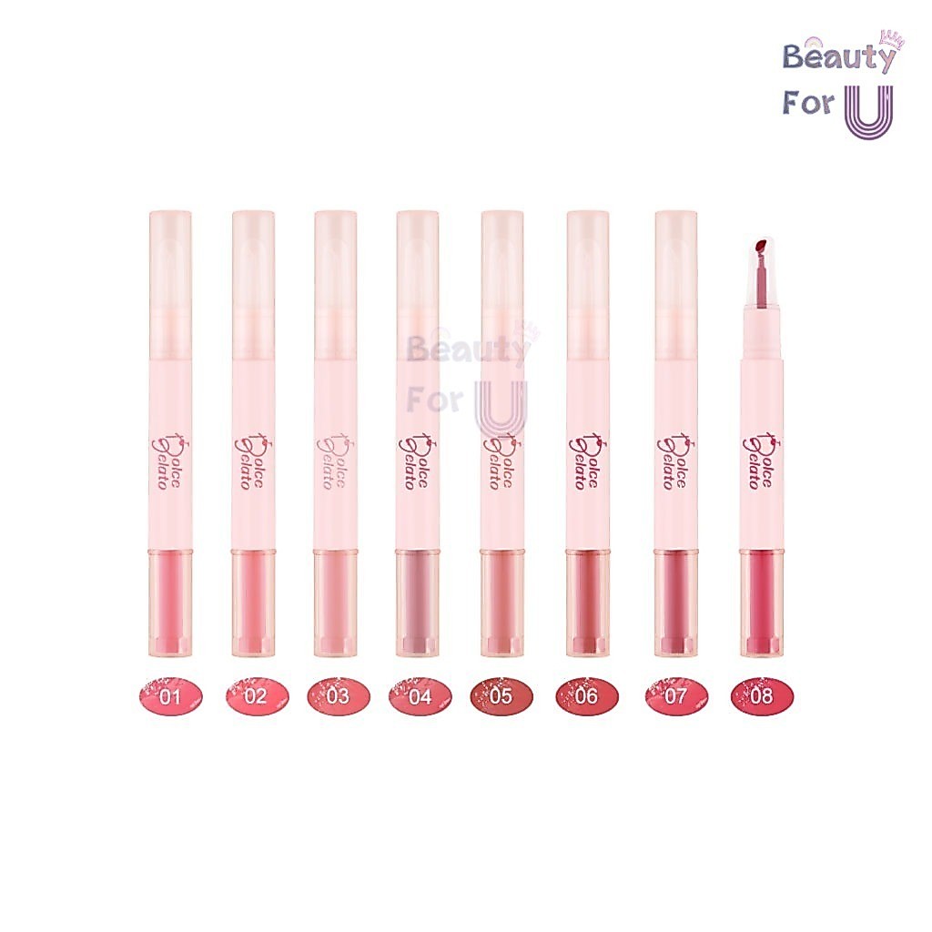 (sale) MEILINDA Dolce Gelato เมลินดา โดลเซ่ เจลาโต้ ลิปกลอส ปากฉ่ำ ขนาด 1.8กรัม. #MC2075