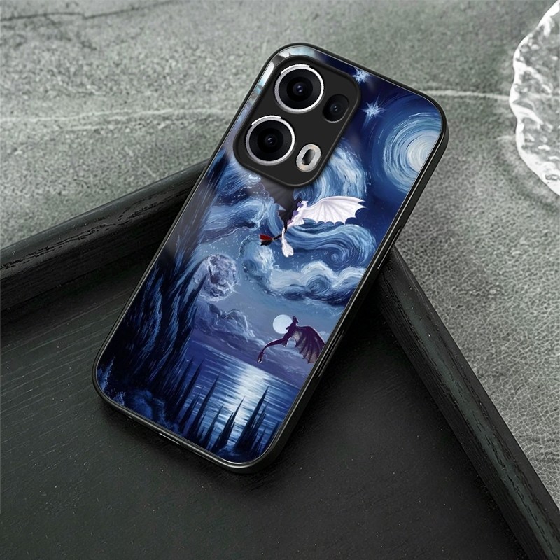 วิธีรถไฟมังกรของคุณ Toothless (2) เคสโทรศัพท์สําหรับ Oppo A6X A52 A54 A74 4G A79 5G A94 AX7 Reno 11 