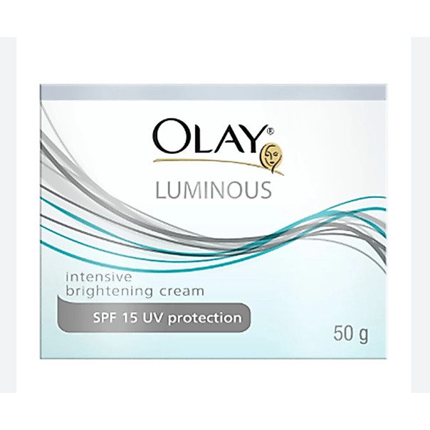 olay luminous  intensive  brightening  cream spf15 ขนาด  50 กรัมหมดอายุ 4/28