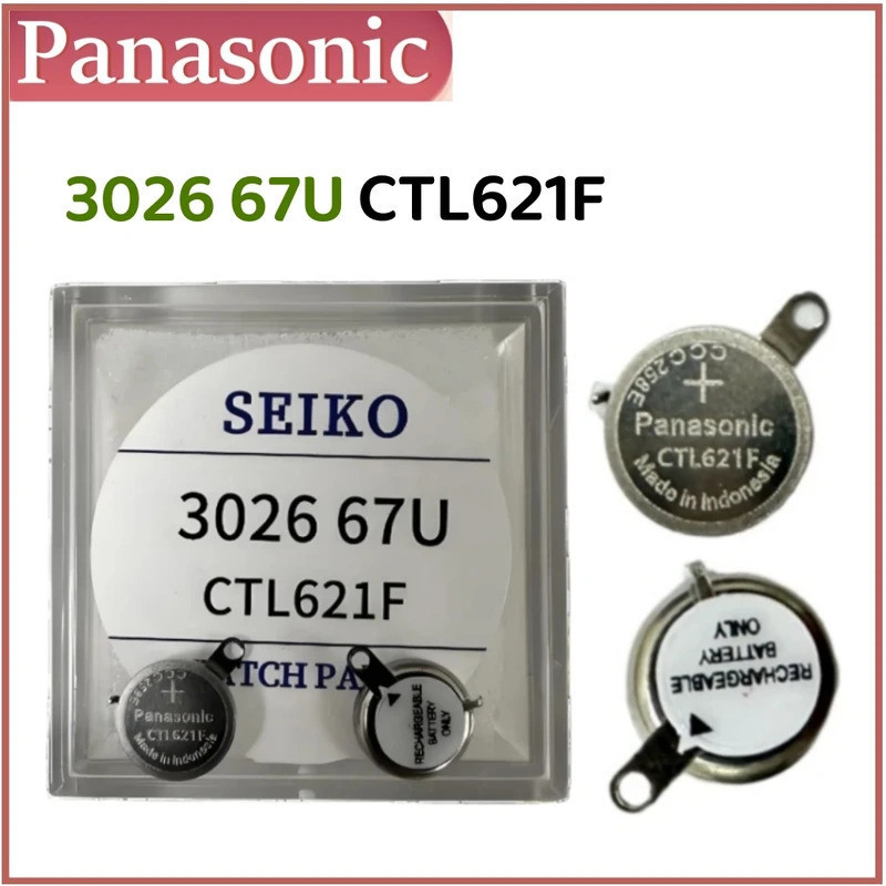 Original Panasonic 3026 67U CTL621F 3026.67U CTL621 3026-67U Seiko นาฬิกา Kinetic Energy แบตเตอรี่แบ