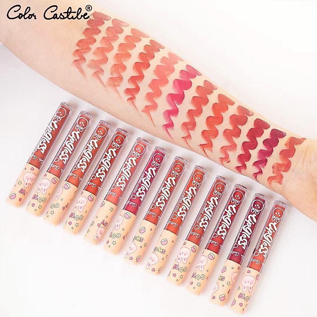 ลิปกลอสสวีทคิ้วท์ 12แท่ง12สี ติดทนกันน้ำ NO.4231