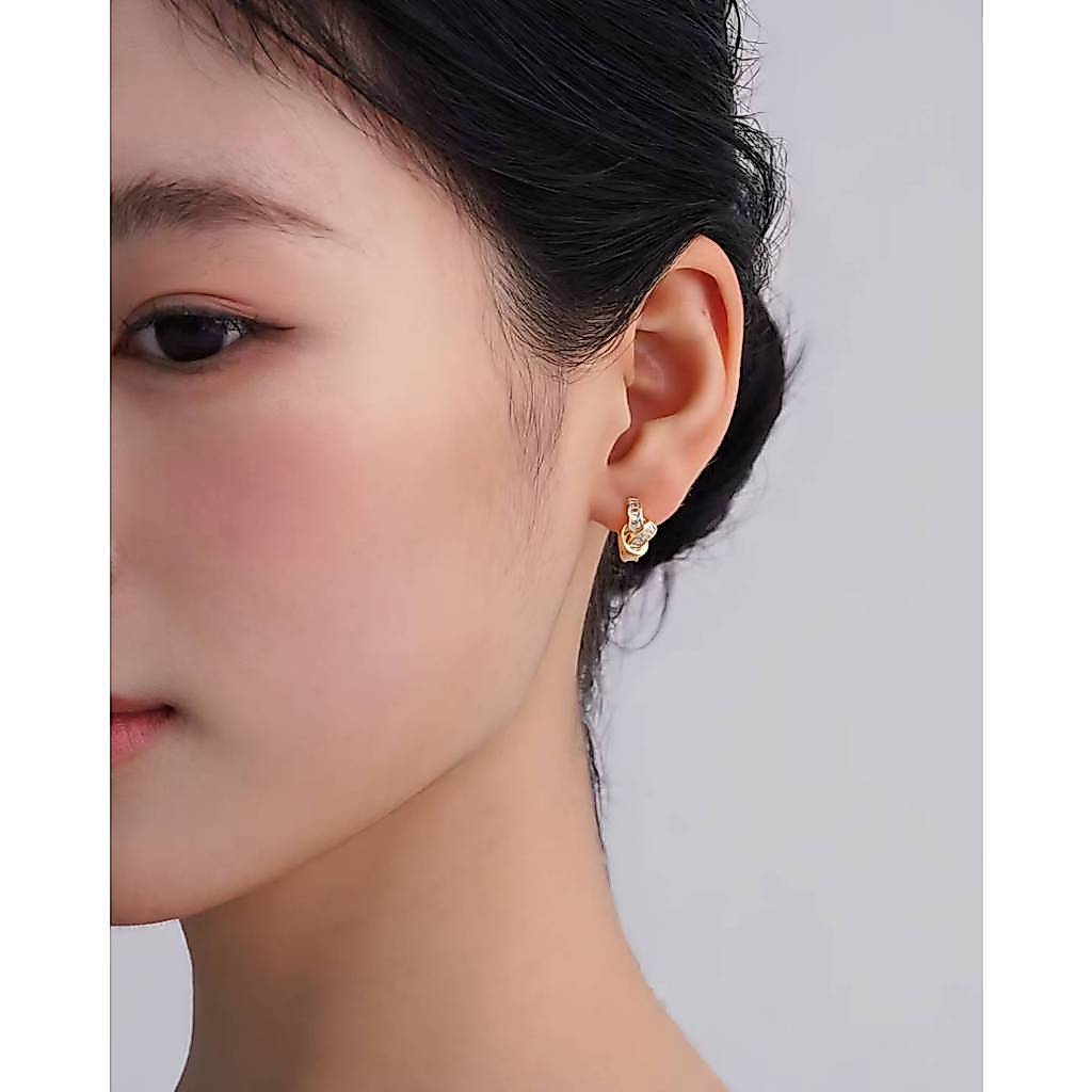 LULU Bucani 925 needle (ML-077) ต่างหู ก้านเงิน(S925)
