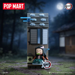 P POPMART Demon Slayers Blade Standing Story Series Building Block รูป Mystery กล่องเครื่องประดับของแท้