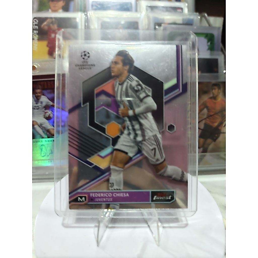 การ์ดฟุตบอล Topps Finest Juventus Federico Chiesa ดั้งเดิม