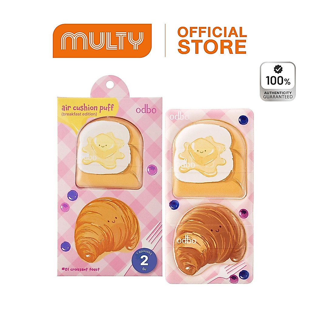 Odbo Air Cushion Puff (Breakfast Edition) พัฟแต่งหน้า