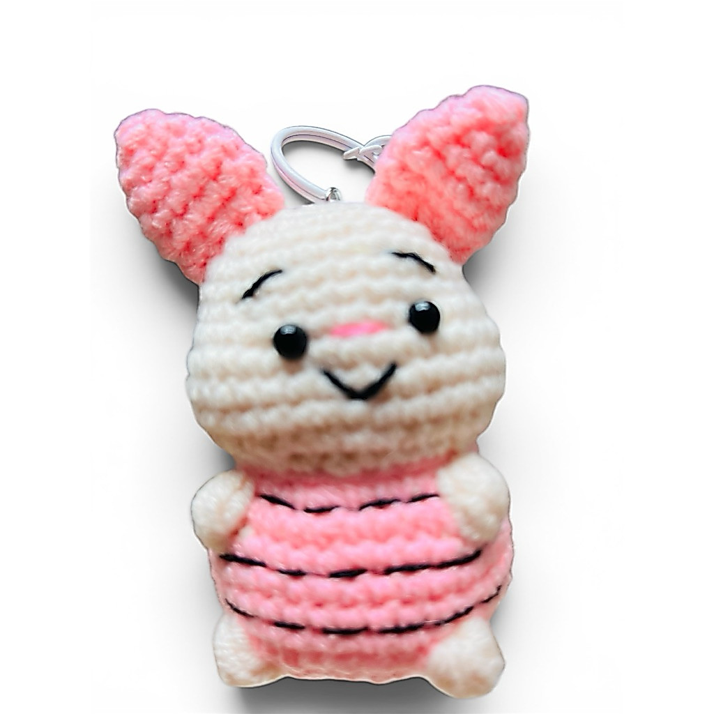 DIY พวงกุญแจHand made ลาย Piglet
