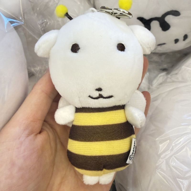 Ganadi Bee White Dog ตุ๊กตาจี้ตุ๊กตาเกาหลีน่ารัก/6.29