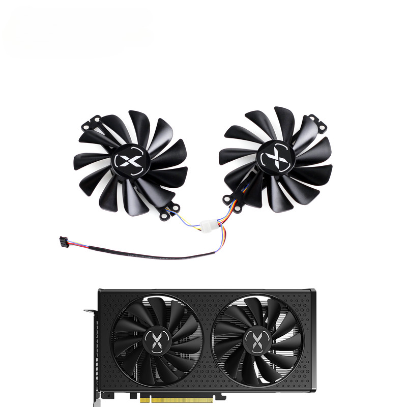 FY ใหม่ 95 มม.010010M12LPA RX6600 6600XT พัดลมระบายความร้อนสําหรับ XFX Radeon RX 6600 XT Gaming Vide