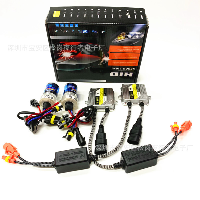 หลอดไฟซีนอน 12V55W H1 H7 H4 H11 90059006ชุดไฟหน้ารถไฟหน้าเริ่มต้นอย่างรวดเร็วในหนึ่งวินาที4.6